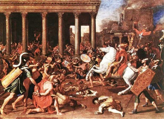 The Destruction Of The Temple At Jerusalem by Nicolas Poussin