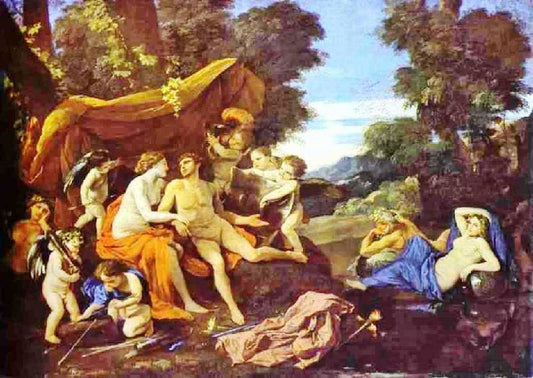 Mars And Venus by Nicolas Poussin