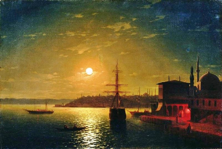 The Bay Golden Horn, Turkey by Ivan Constantinovich Aivazovsk