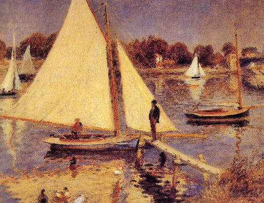 Sailboats At Argenteuil by Pierre Auguste Renoir