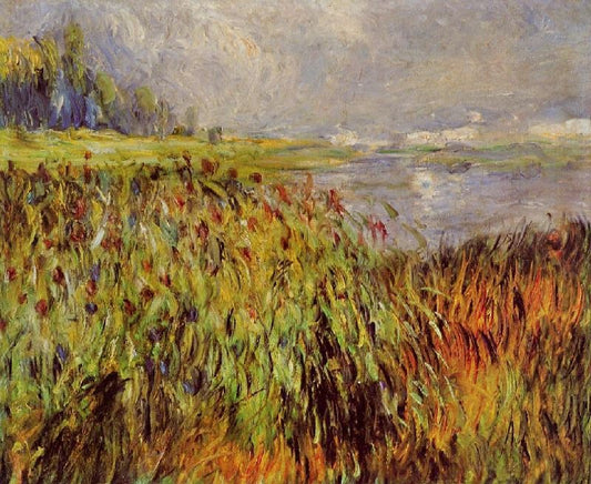 Bulrushes On The Banks Of The Seine by Pierre Auguste Renoir