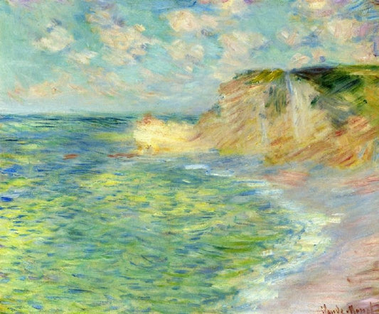 The Cliffs At Amont by Claude Oscar Monet