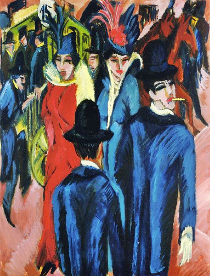 Berlin Street Scene by Ernst Ludwig Kirchner