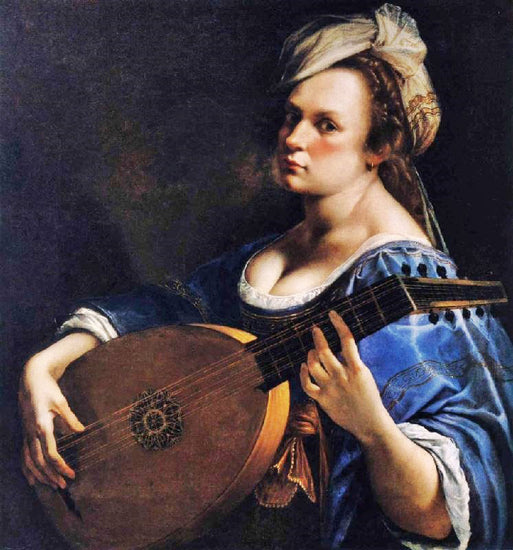 Self-Portrait As A Lute Player by Artemisia Gentileschi