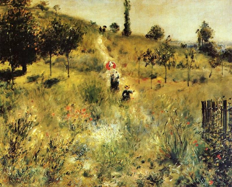 Path Winding Through The High Grass by Pierre Auguste Renoir