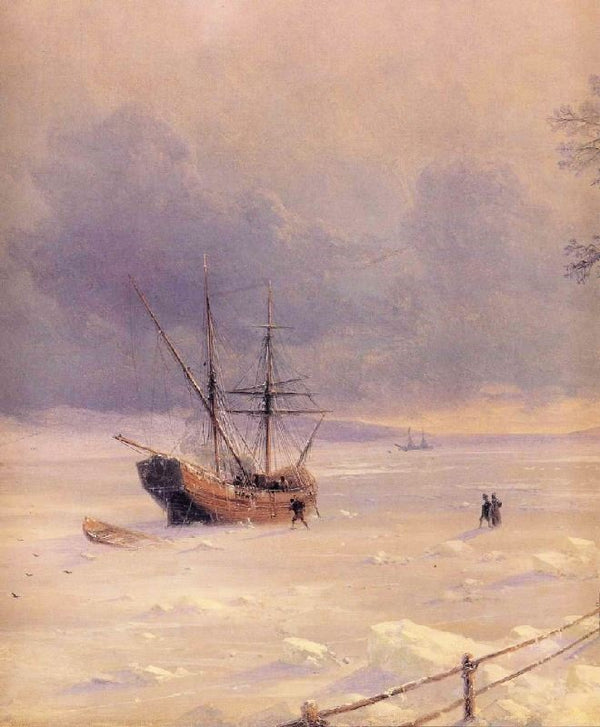 Frozen Bosphorus Under Snow, Detail by Ivan Constantinovich Aivazovsk