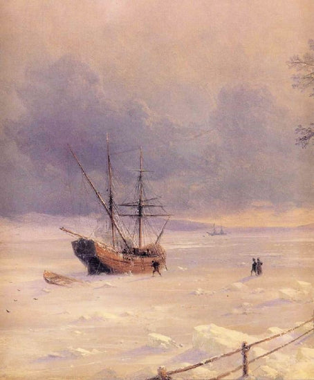 Frozen Bosphorus Under Snow, Detail by Ivan Constantinovich Aivazovsk