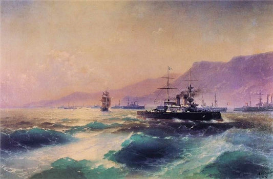 Gunboat Off Crete by Ivan Constantinovich Aivazovsk
