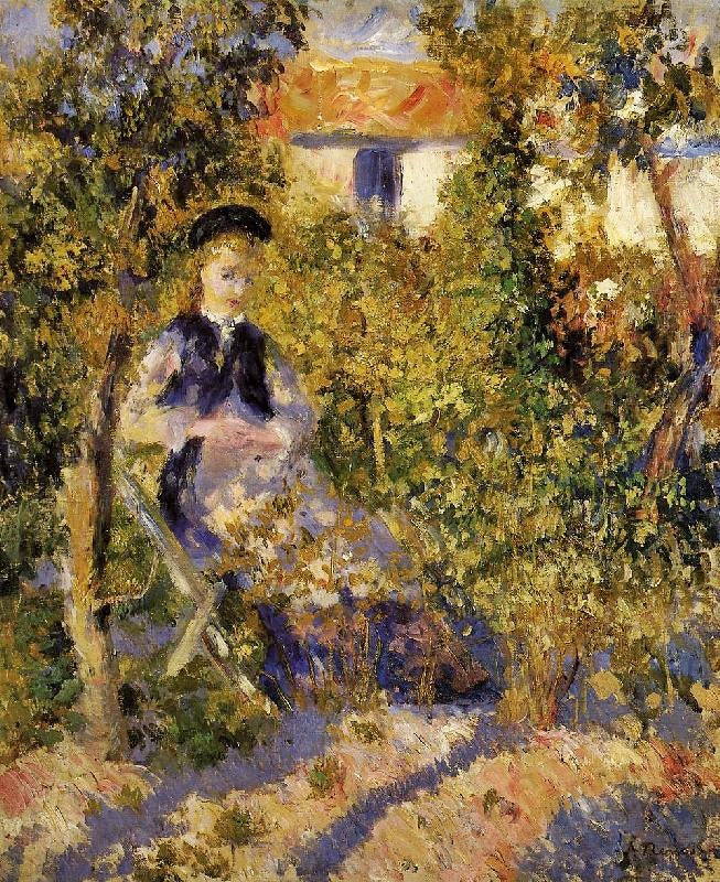 Nini In The Garden by Pierre Auguste Renoir