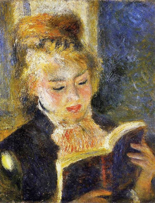 The Reader (Young Woman Reading A Book) by Pierre Auguste Renoir