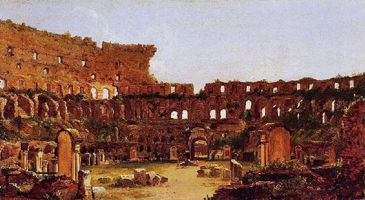 Interior Of The Colosseum Rome by Thomas Cole