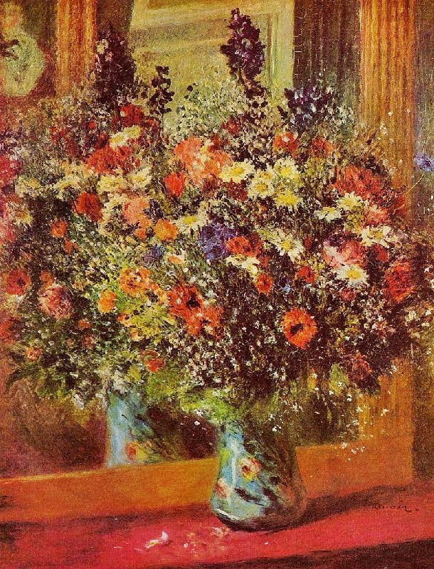 BOUQUET IN FRONT OF A MIRROR