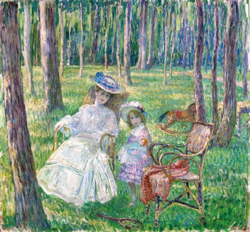 MOTHER AND CHILD IN THE PARK