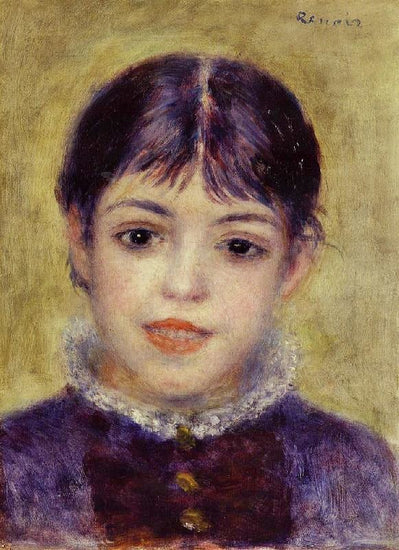 Smiling Young Girl by Pierre Auguste Renoir