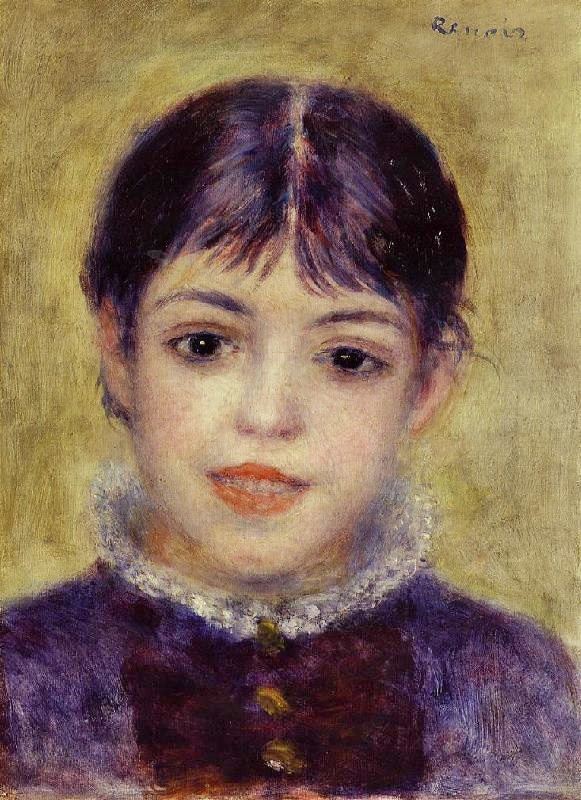 Smiling Young Girl by Pierre Auguste Renoir