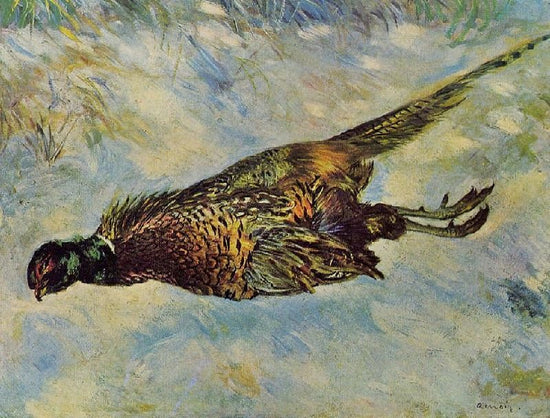 Pheasant In The Snow by Pierre Auguste Renoir