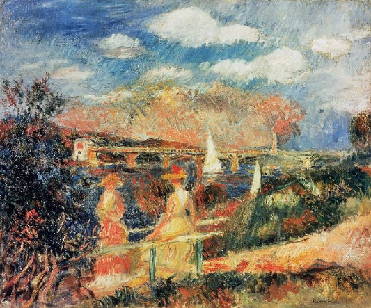 The Banks Of The Seine At Argenteuil by Pierre Auguste Renoir
