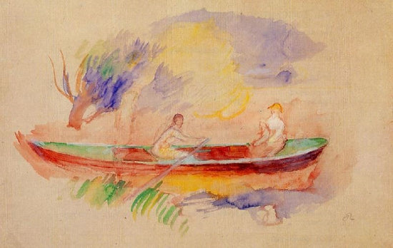 Two Women In A Rowboat by Pierre Auguste Renoir
