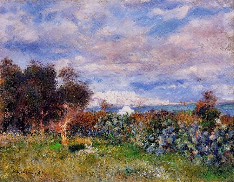 The Bay Of Algiers by Pierre Auguste Renoir