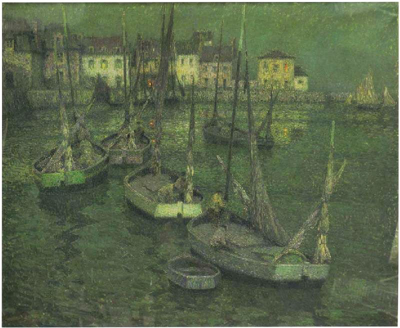 Fishing Boats by Henri Le Sidaner