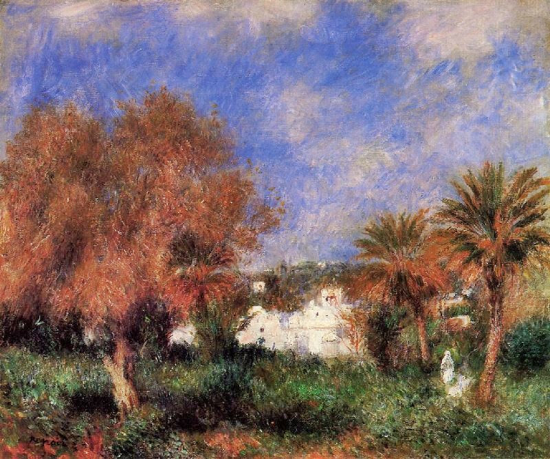 The Garden Of Essai In Algiers by Pierre Auguste Renoir