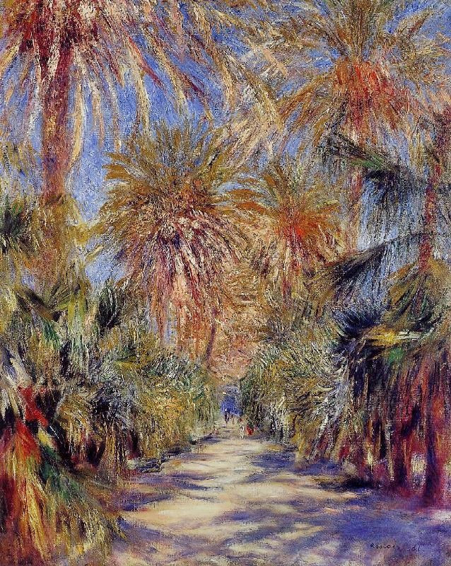 Algiers, The Garden Of Essai by Pierre Auguste Renoir