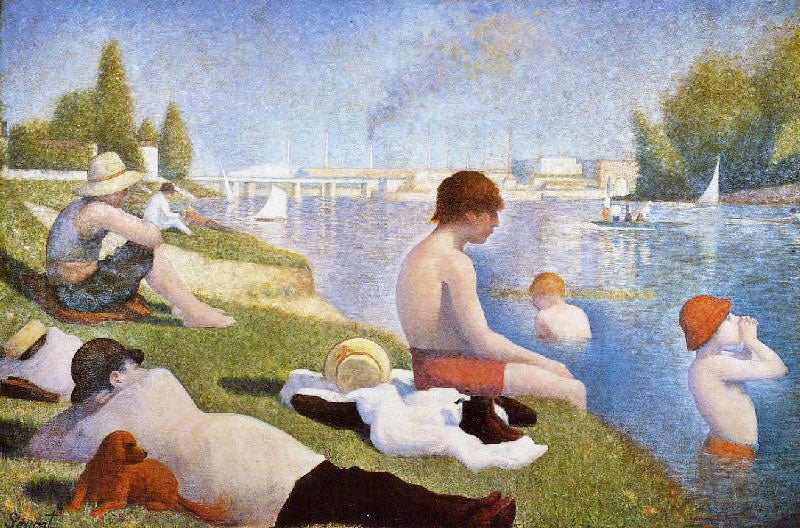 Bathing At Asnieres by Georges Seurat