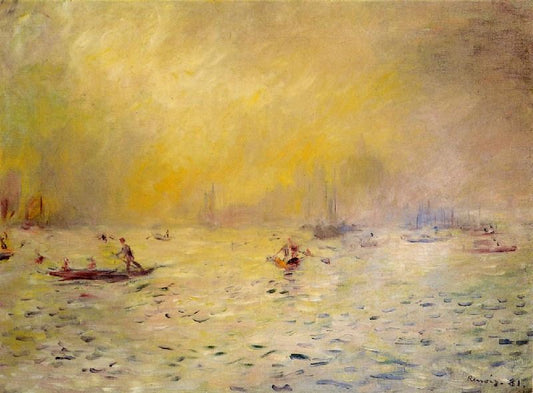 View Of Venice, Fog by Pierre Auguste Renoir