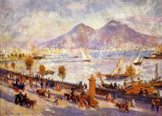 Bay Of Naples, Evening by Pierre Auguste Renoir