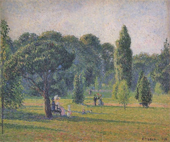 Gardens At Kew, Sunset by Camille Pissarro