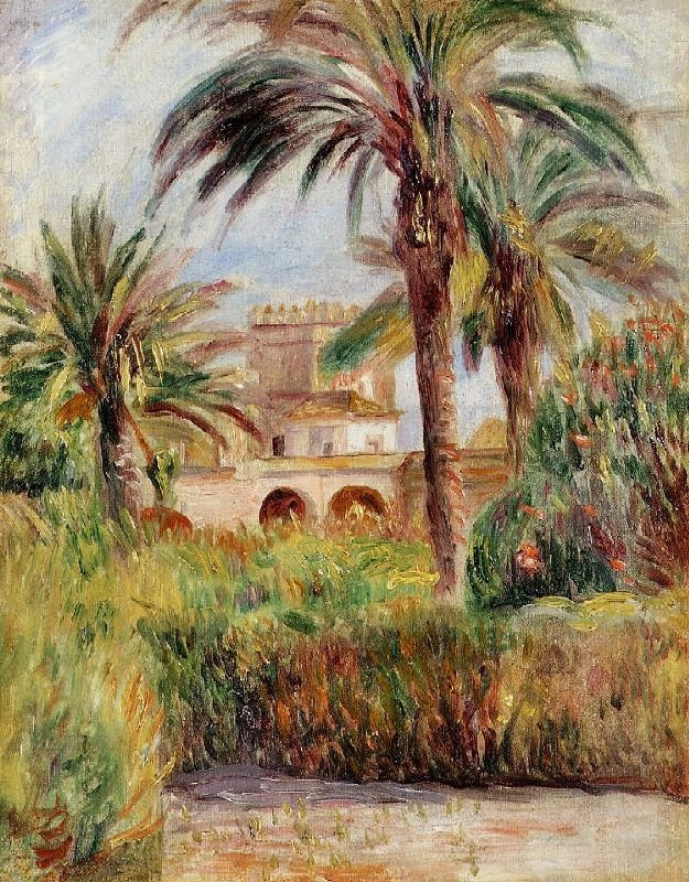 The Test Garden In Algiers by Pierre Auguste Renoir