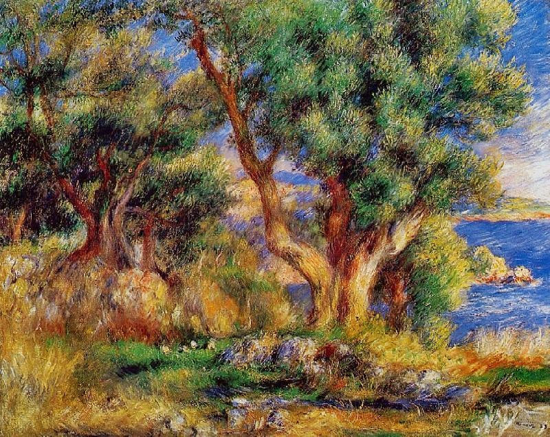Landscape Near Menton by Pierre Auguste Renoir
