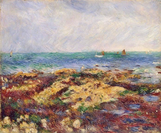 Low Tide At Yport by Pierre Auguste Renoir