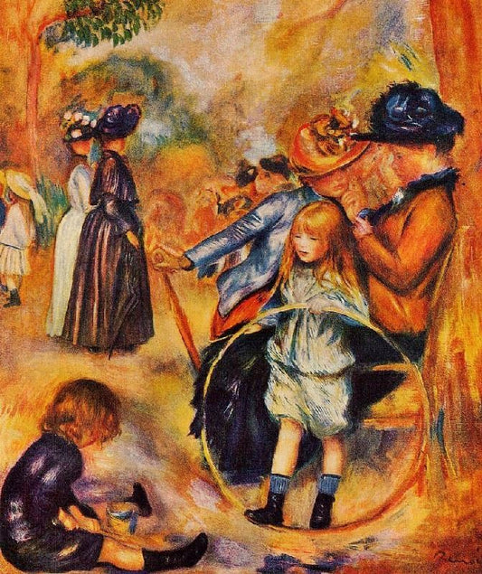 At The Luxembourg Gardens by Pierre Auguste Renoir