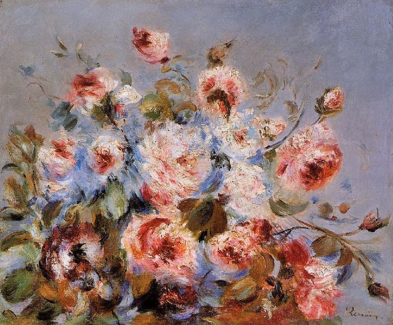 Roses From Wargemont by Pierre Auguste Renoir
