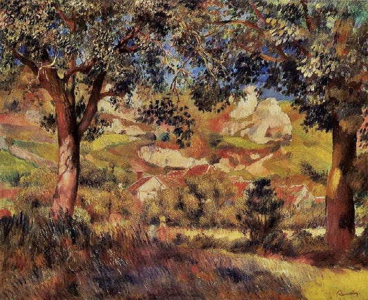 Landscape In La Roche-Guyon by Pierre Auguste Renoir