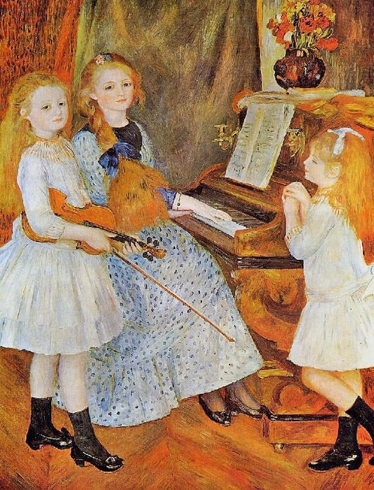 The Daughters Of Catulle Mendes by Pierre Auguste Renoir