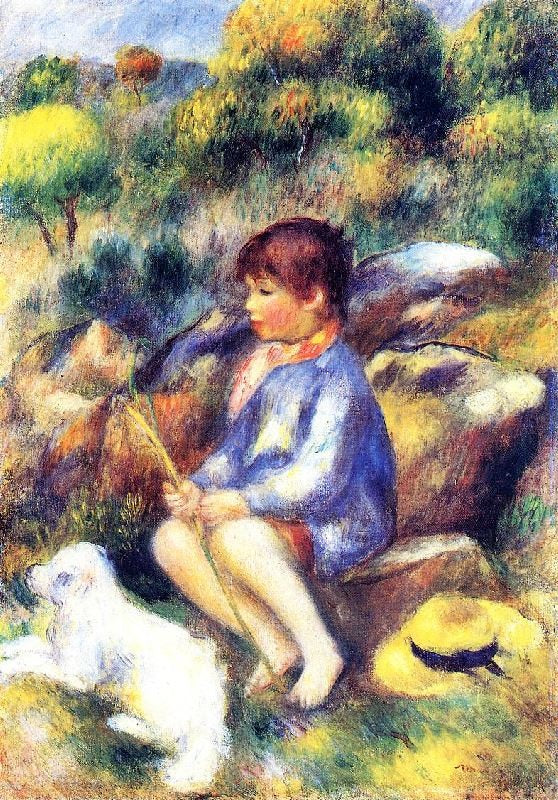 YOUNG BOY BY THE RIVER