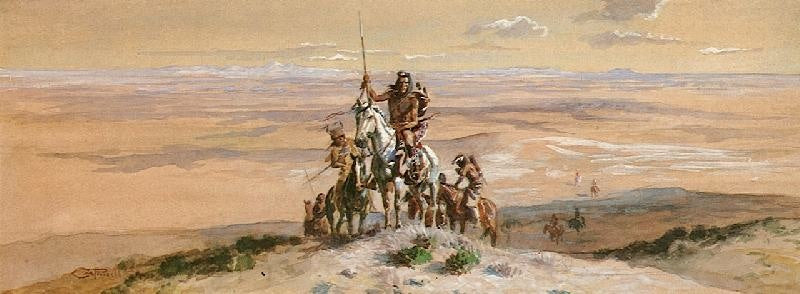 Indian War Party by Charles Marion Russell