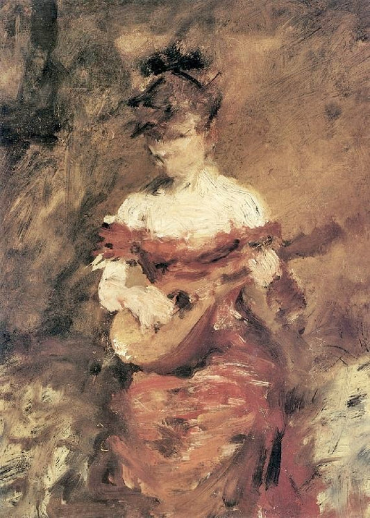 A Mandolin Player by William Merritt Chase