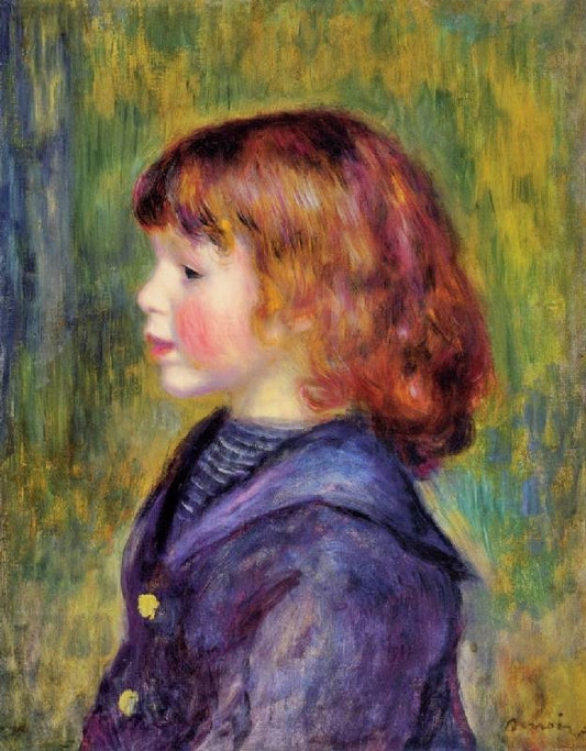 Portrait Of Pierre Renoir In A Sailor Suit by Pierre Auguste Renoir