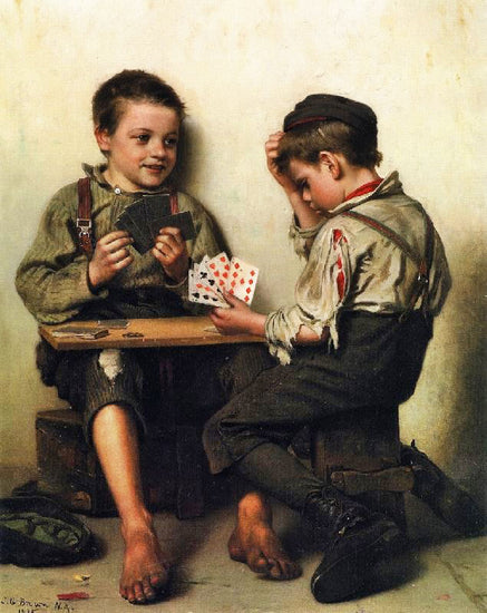 Bluffing by John George Brown