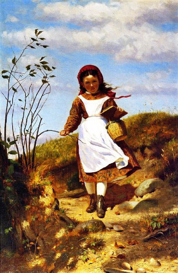 Coming Home From School by John George Brown