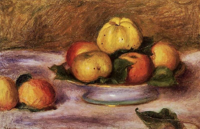 APPLES ON A PLATE