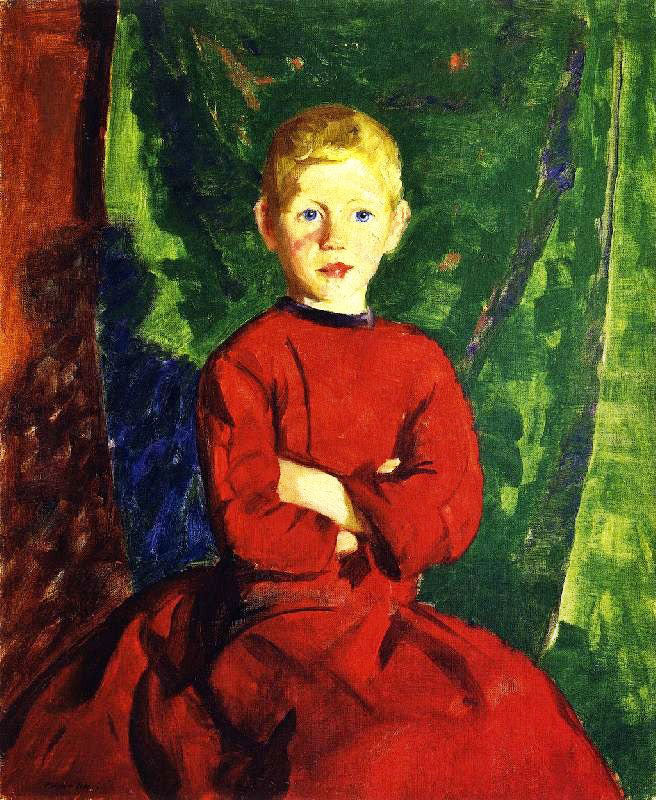 Thomas In His Red Coat by Robert Henri