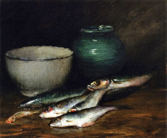A Small Pile Of Fish by William Merritt Chase