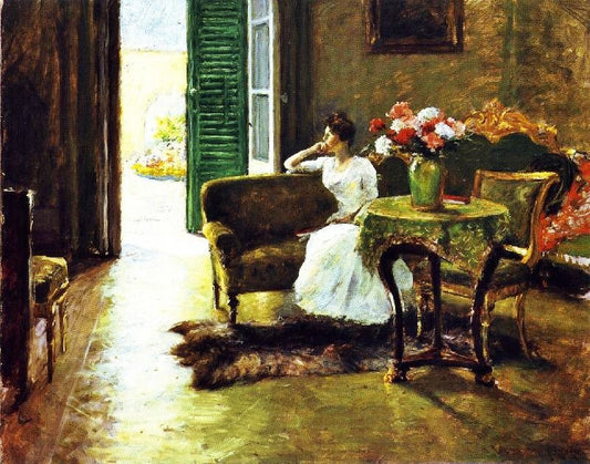 A Memory: In The Italian Villa by William Merritt Chase