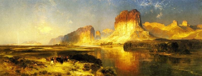 The Green River, Wyoming by Thomas Moran