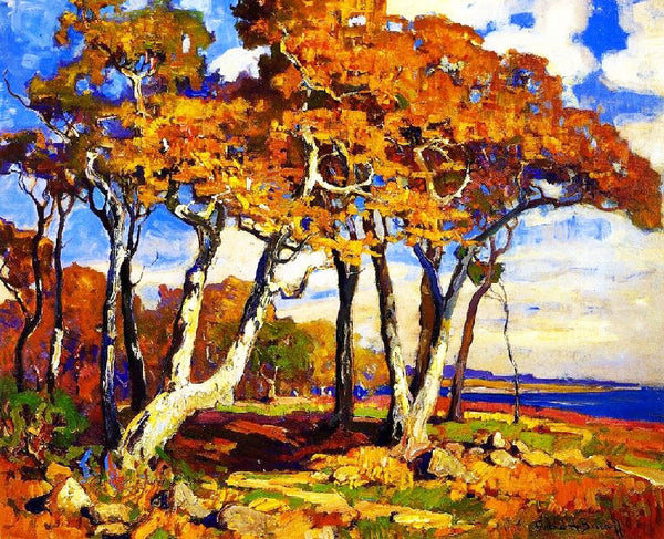 Sycamores, Autumn by Franz Bischoff