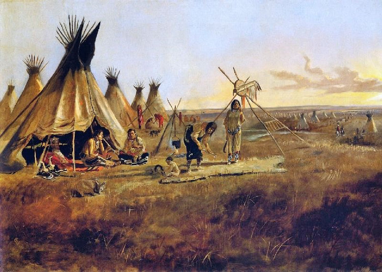 The Silk Robe by Charles Marion Russell